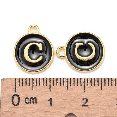 Golden Plated Alloy Charms LS-X-ENAM-S118-02C-1
