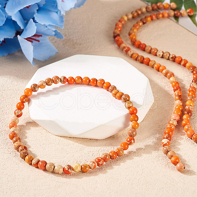 DIY Natural Regalite/Imperial Jasper/Sea Sediment Jasper Beads Bracelets  Making KIts DIY-TA0002-69B-1