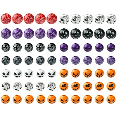 Printed Wood European Beads WOOD-FS0001-30-1