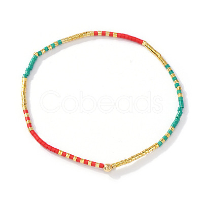 Bohemian Color Glass Seed Beaded Stretch Bracelets for Women Elegant Casual Jewelry Gift ES9222-6-1