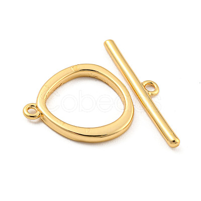 Brass Toggle Clasps KK-A223-04G-1