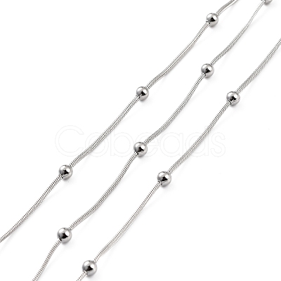 Tarnish Resistant 304 Stainless Steel Snake Chains CHS-P014-02P-1