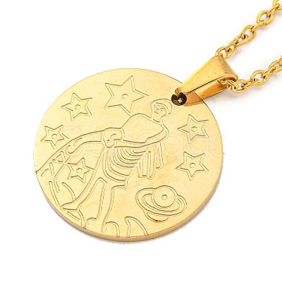 Constellation Pendant Necklaces NJEW-S422-04G-11-1