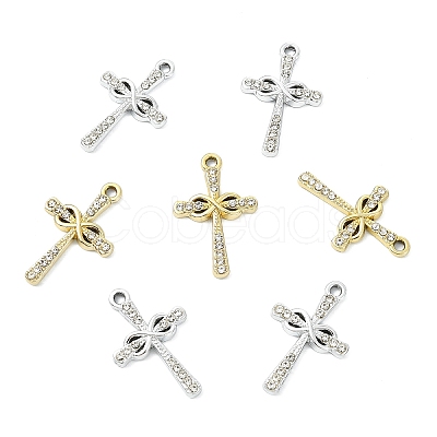 10Pcs Alloy Rhinestone Pendants FIND-YW0007-83-1