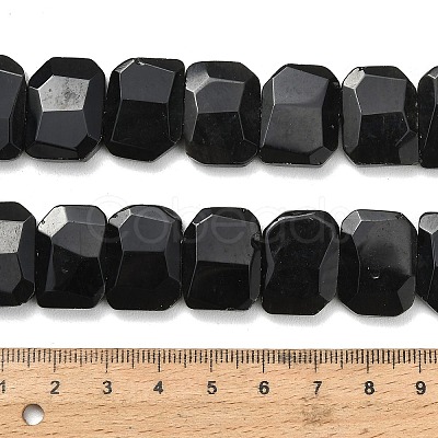Natural Sliver Obsidian Beads Strands G-C285-A14-01-1