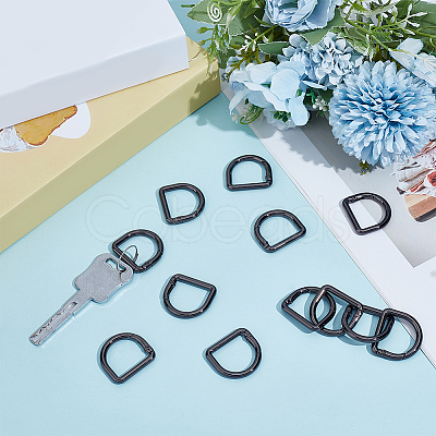 12Pcs Alloy Spring Gate Rings FIND-CN0002-49B-1