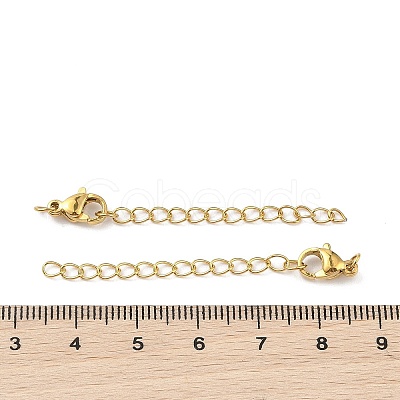 Ion Plating(IP) 304 Stainless Steel Curb Chain Extender High Polished LS-STAS-A097-02D-G-1
