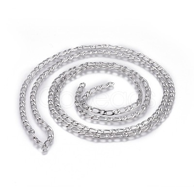Tarnish Resistant 304 Stainless Steel Figaro Chains CHS-G005-D-02P-1