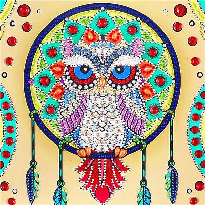 DIY Bohemian Style Diamond Painting Kits BOHO-PW0001-099B-1