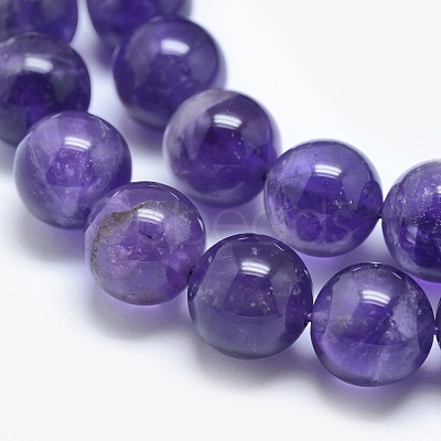 Natural Amethyst Beads Strands G-E481-03-10mm-1
