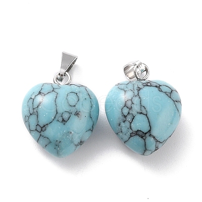 Synthetic Turquoise Pendants G-I311-A33-1