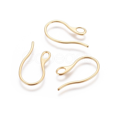 304 Stainless Steel Earring Hooks STAS-E464-04G-1