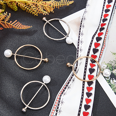 12Pcs 2 Colors Alloy with ABS Buckles JEWB-AR0001-05-1