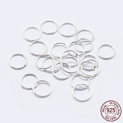 925 Sterling Silver Soldered Closed Jump Rings STER-F036-03S-0.7x6-1