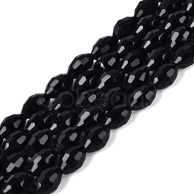 Opaque Solid Color Glass Beads Strands GLAA-N071-01A-C12-1