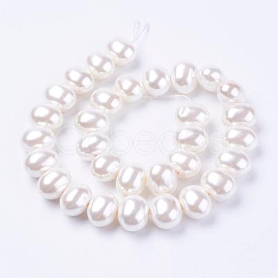 Shell Pearl Beads Strands BSHE-L035-E03-1