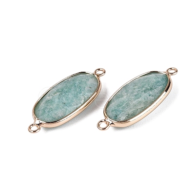 Natural Amazonite Links Connectors G-R472-03H-1