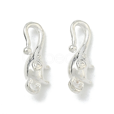 925 Sterling Silver Hook Clasps STER-A050-09B-S-1