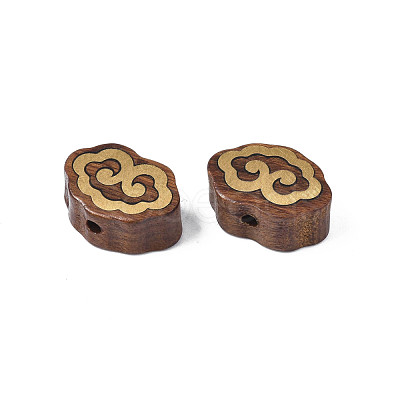 Natural Wood Undyed Beads WOOD-N013-007-1