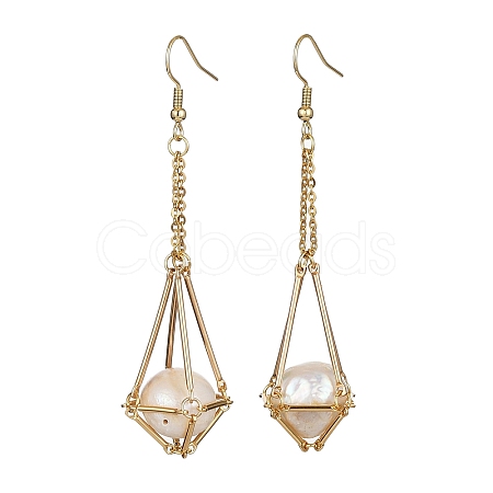 Brass Earring Hooks with Tray EJEW-JE05582-01-1