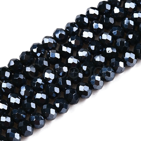 Electroplate Glass Beads Strands EGLA-A034-P4mm-A29-1