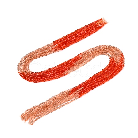 Transparent Glass Beads Strands GLAA-N074-01A-16-1