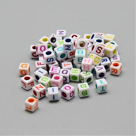 Opaque Acrylic Beads SACR-S297-04-7x7mm-1