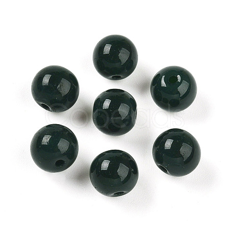 Opaque Solid Color Glass Beads X1-GLAA-N007-8mm-A05-1