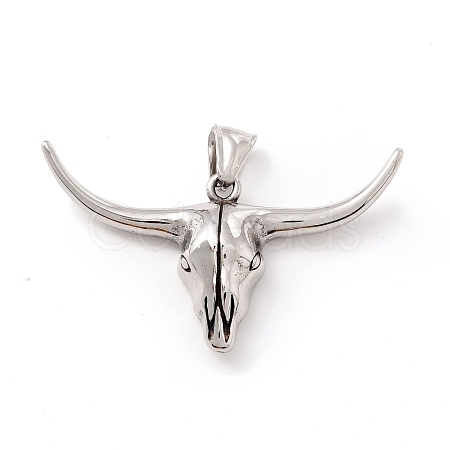 Tibetan Style 304 Stainless Steel Pendants STAS-P305-41AS-1