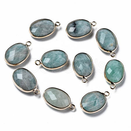 Natural Amazonite Pendants G-Q998-020B-1