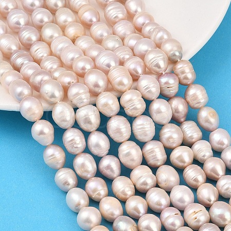 Natural Cultured Freshwater Pearl Beads Strands PEAR-F020-24B-1