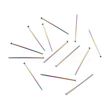 Ion Plating(IP) 304 Stainless Steel Flat Head Pins X-STAS-E156-02M-01-1
