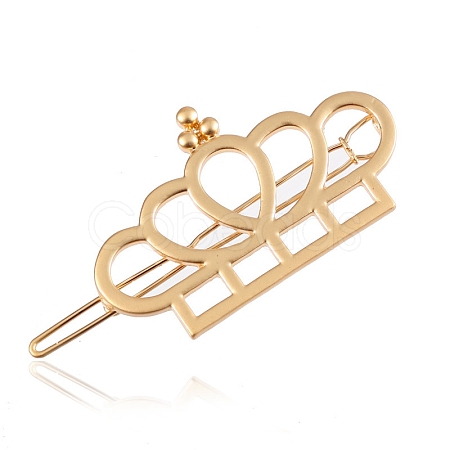 Crown Zinc Alloy Ponytail Hairpins PW-WG42090-04-1