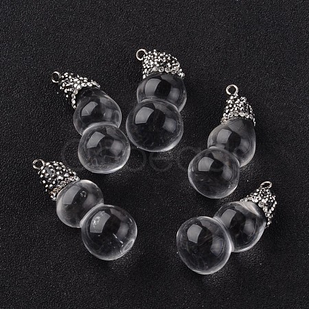 Calabash Natural Crystal Pendants G-K096-H-02-1