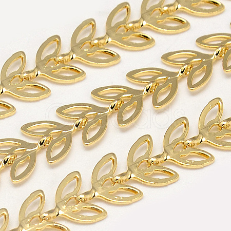 Soldered Brass Chains KK-S335-07G-1