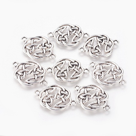 Tibetan Style Alloy Links connectors X-TIBE-S299-035AS-NR-1