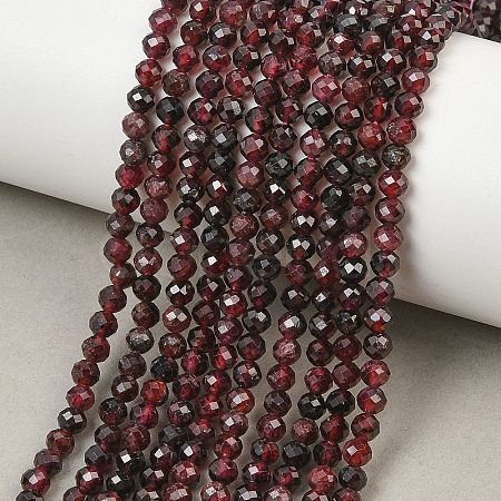 Natural Red Garnet Beads Strands GG-CBA1497-A04-4mm-1