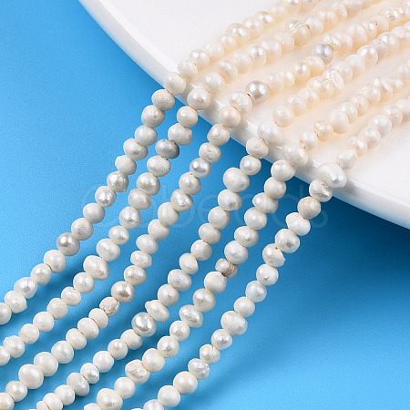 Natural Cultured Freshwater Pearl Beads Strands PEAR-N013-02G-1