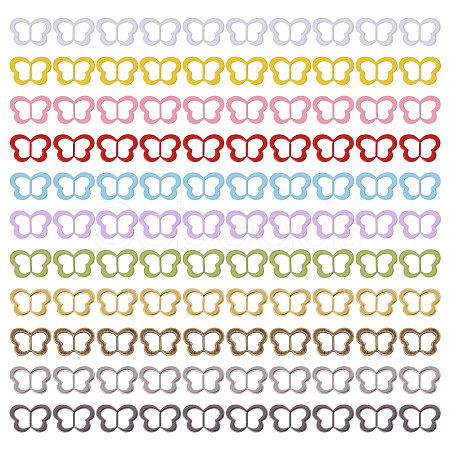 110Pcs 11 Colors Alloy Tri-Glide Adjuster Buckles FIND-GL0001-98-1