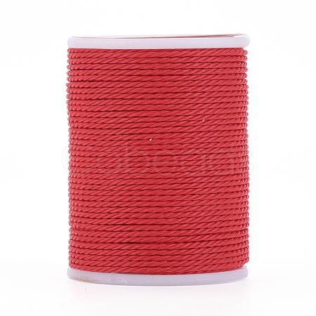 Round Waxed Polyester Cord YC-G006-01-1.0mm-15-1