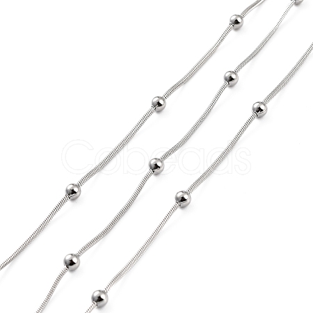 Tarnish Resistant 304 Stainless Steel Snake Chains CHS-P014-02P-1