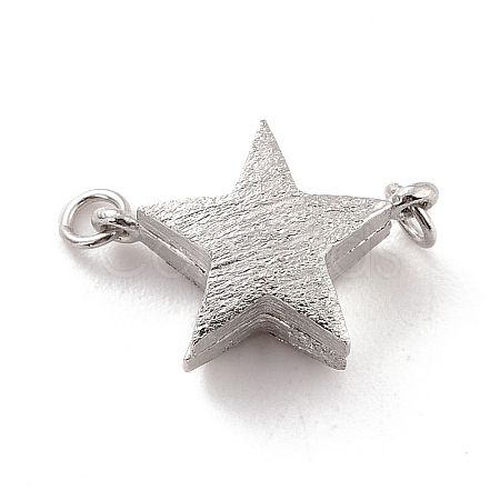 Anti-Tarnish Rhodium Plated 925 Sterling Silver Magnetic Clasps STER-A001-04P-1