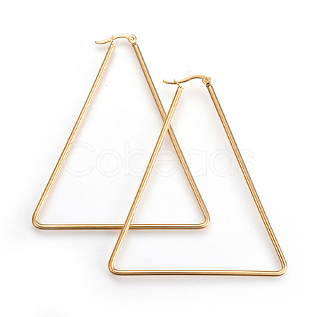 201 Stainless Steel Hoop Earrings LS-EJEW-A052-02B-1