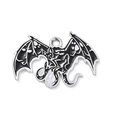 Halloween Alloy Enamel Pendants AL-CBA492B-01J-P-1