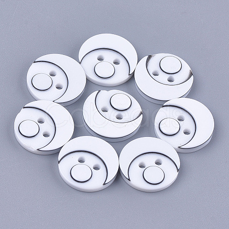 Resin Buttons BUTT-Q041-06A-08-1