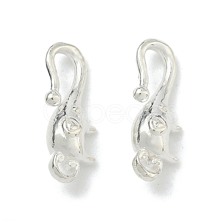 925 Sterling Silver Hook Clasps STER-A050-09B-S-1