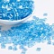 MIYUKI TILA Beads, Japanese Seed Beads, 2-Hole, (TL260) Transparent Aqua AB, 5x5x1.9mm, Hole: 0.8mm, about 590pcs/50g