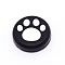 Silicone Replacement Cat Paw Thumb Grip Caps, Thumb Grips Analog Stick Cover, Black, 18x6.5mm, Inner Diameter: 13mm