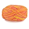 5-Ply Milk Cotton Knitting Yarn, Amigurumi Yarn, Crochet Yarn, for Sweater Hat Socks Baby Blankets, Segment Dyed, Dark Orange, 2.5mm, about 114.83 Yards(105m)/Skein