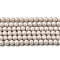 Cubic Zirconia Imitation Pearl Bead Strands, Round, Tan, 3mm, Hole: 0.7mm, about 114~117pcs/strand, 14.80''~14.96''(37.6~38cm)